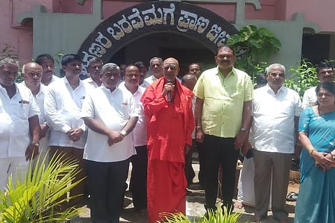 Sanehalli, welfare again, flag hoisting