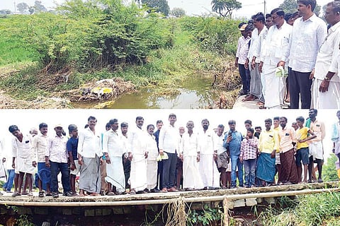 050922 Ajavuku Kakihalla Bridge MLA JN Ganesh watched