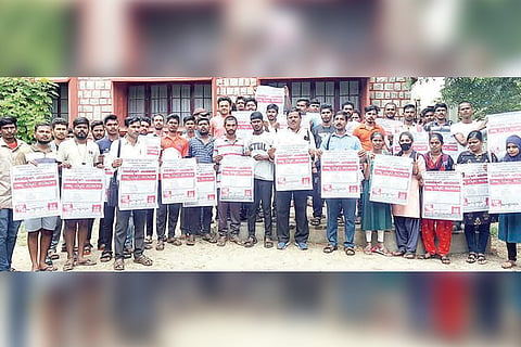 060922 Ballari Poster of State Level Unemployed Youth Convention