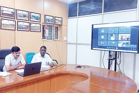 080922 Ballari Sweep program in video conference hall