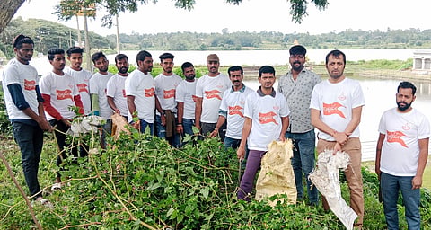 ವಿಷ್ಣುಸಮುದ್ರ ಕಲ್ಯಾಣಿಯ ಸುತ್ತಮುತ್ತಲೂ ಸ್ವಚ್ಛತಾ ಕಾರ್ಯಕ್ರಮ