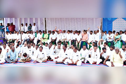 21092022 bellary sc st reservation protest