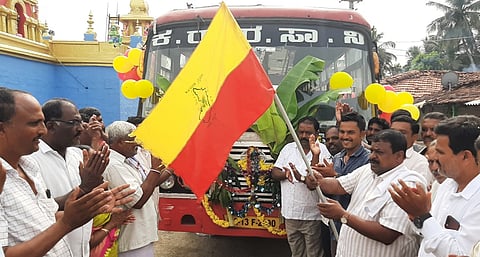 ಸಾರಿಗೆ ಬಸ್ ಸಂಚಾರಕ್ಕೆ ಶಾಸಕರಿಂದ ಚಾಲನೆ