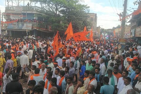 Malebennur, Hindu Mahaganapati Dissolution, Procession, DJ Sound,