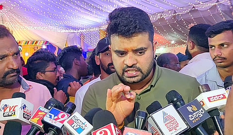 ಪ್ರೀತಂ ಜೆ ಗೌಡರ ಸವಾಲು ಸ್ವೀಕರಿಸಿದ್ದೇವೆ ; ಸಂಸದ ಪ್ರಜ್ವಲ್ ರೇವಣ್ಣ