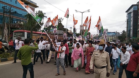 ಸಿ.ಟಿ ರವಿ ವಿರುದ್ಧ ಕಾಂಗ್ರೆಸ್ ಪ್ರತಿಭಟನೆ