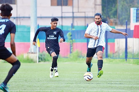 031022 Ballari Drive to the new-light football tournament