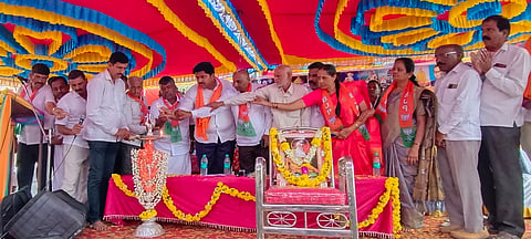 ಬಿಜೆಪಿ ಕೊಡುಗೆ ಹೈಜಾಕ್ ಮಾಡಿದ್ದೇ ಕೆ.ಎಂ.ಶಿ ಸಾಧನೆ- ಎನ್.ಆರ್.ಸಂತೋಷ್ ಲೇವಡಿ.