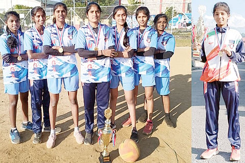 161122 Harpanahalli Soundarya participated in India Throwball Sports