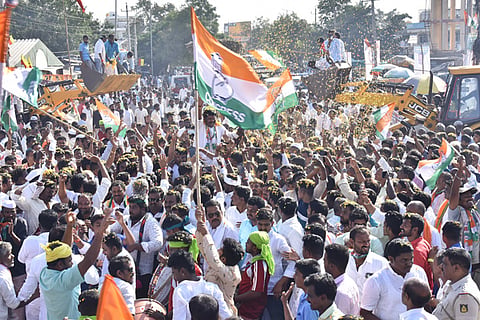 181122 Congress Jana Pratijna Padayatra in Siddapur