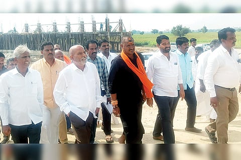 221122 Sindhanuru MP Sanganna Railway Work Observe