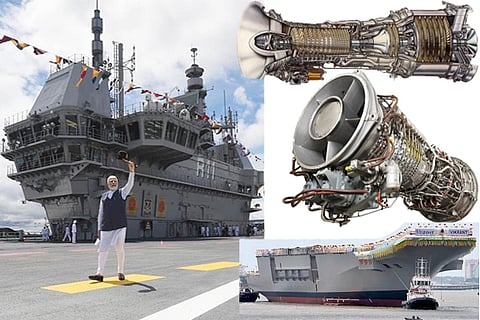 INS Vikrant LM2500 marine gas turbines