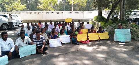 ಕಲ್ಲುಗಣಿಗಾರಿಕೆ ಅನುಮತಿ ರದ್ದುಗೊಳಿಸುವಂತೆ ಆಗ್ರಹಿಸಿ ಗ್ರಾಮಸ್ಥರ ಪ್ರತಿಭಟನೆ