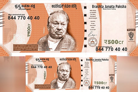 congress bjp eshwarappa note