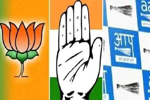 BJP Congress AAP