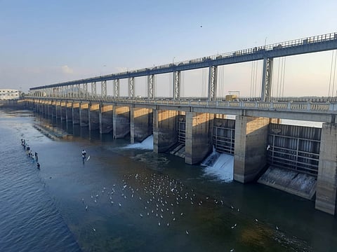 ಗದಗ ನಗರಕ್ಕೆ ನೀರು ಪೂರೈಸುವ ಮುಂಡರಗಿ ತಾಲೂಕಿನ ಹಮ್ಮಗಿ ಬ್ಯಾರೇಜ್