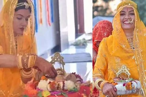 Rajasthani woman married God Vishnu