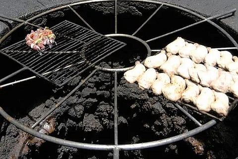 cooking on volcano