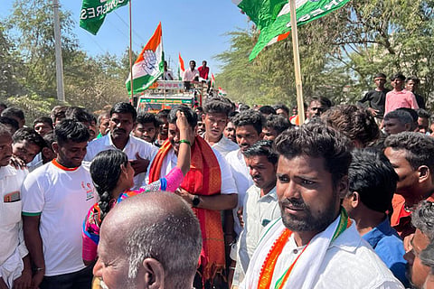 110123 Raichur Rural Congress Padayatre