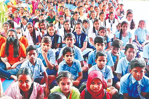 Molakalmuru, learning festival, school children,