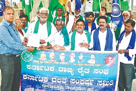 Molakalmuru, work, non-scientific, farmers association, petition,
