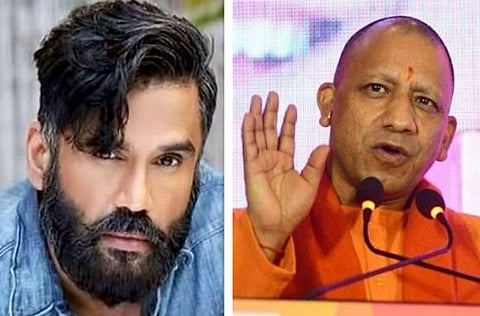 Suniel Shetty - Yogi Adityanath