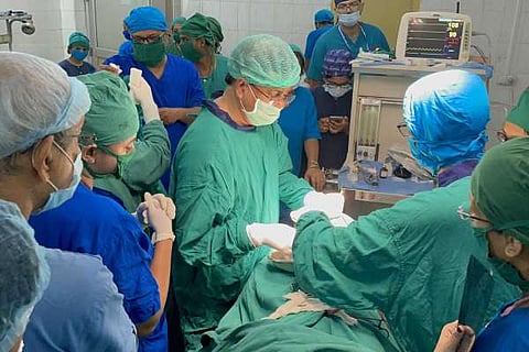 Tripura CM performs dental surgery