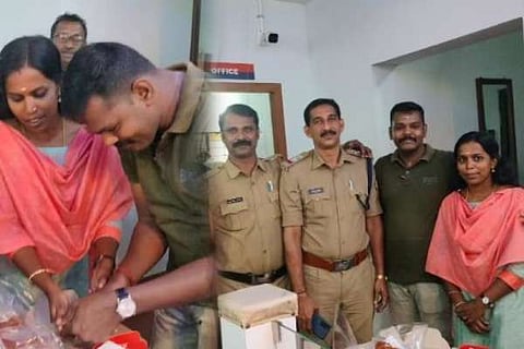 Wedding Anniversary in Police station