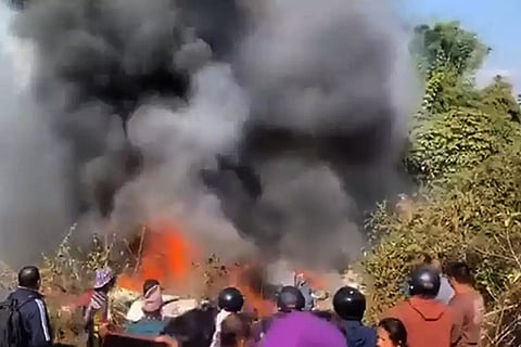 aircraft crashes nepal pokharaairport