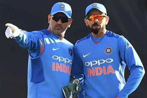 dhoni and kohli