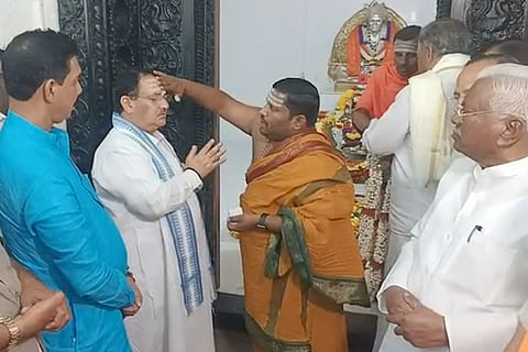 jp nadda in tumkur