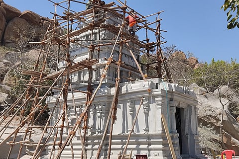 180223 Anegundi Adshakti Temple renovation