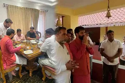CT Ravi went to the temple after eating meat