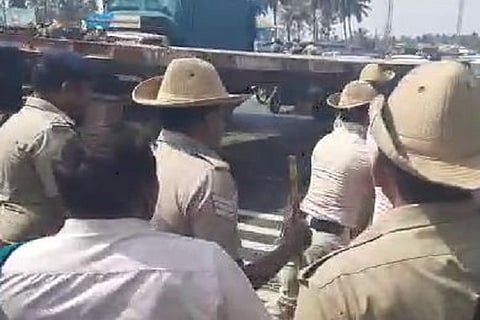 lathi charge