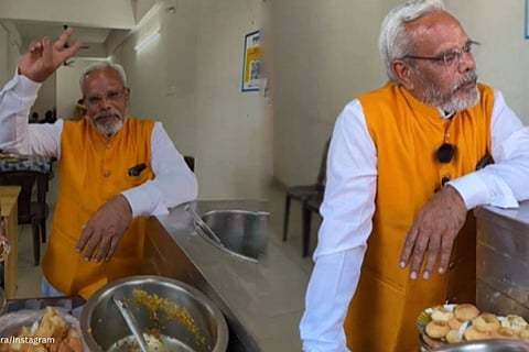 doppleganger of pm modi