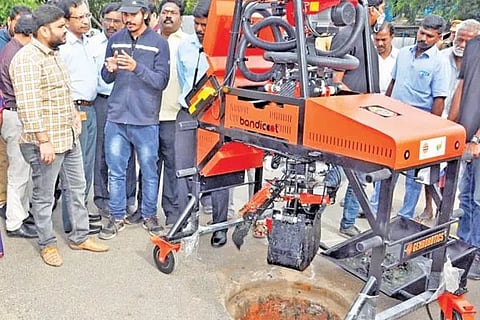 Photo of robotic scavengers
