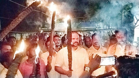 Sindhanuru Congress Protest