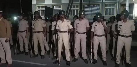 ಬಿಜೆಪಿ ಕಾರ್ಯಕರ್ತರಿಂದ ಪೊಲೀಸ್ ಠಾಣೆಗೆ ಮುತ್ತಿಗೆ ವದಂತಿ: ಸರ್ಪಗಾವಲು