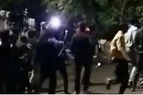 A fight broke out between a group of students over hostel time