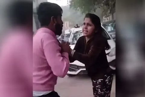 Husband and woman