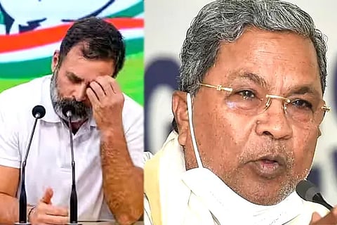 Rahul gandhi and Siddaramaiah