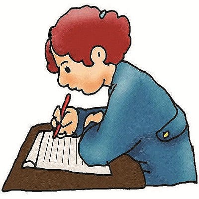 girl writing