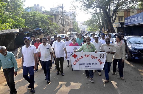 ವಾಕಥಾನ್-ಸೈಕ್ಲಿಂಗ್ ಜಾಥದಲ್ಲಿ ಎಸ್ಪಿ ಹರಿರಾಂ ಶಂಕರ್ ಚಾಲನೆ