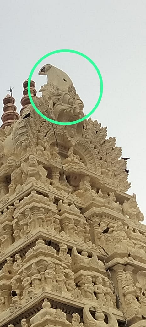ಬೇಲೂರು ಚನ್ನಕೇಶವ ದೇಗುಲದ ರಾಜಗೋಪುರಕ್ಕೆ ಸಿಡಿಲು ಬಡಿತ