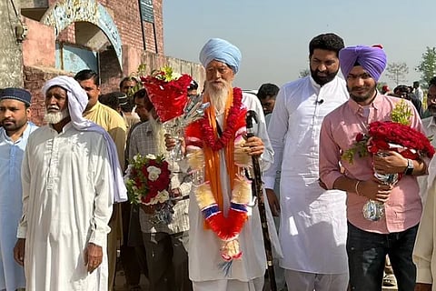 After 77 years 98 year-old Punjab man visits ancestral village in Pakistan