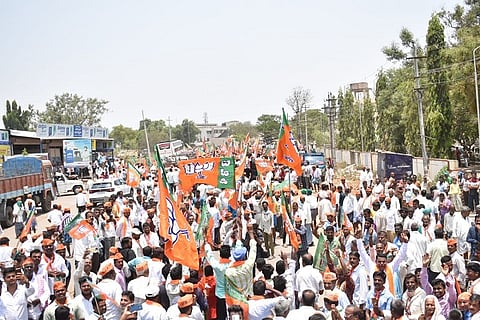 Haveri bjp road show