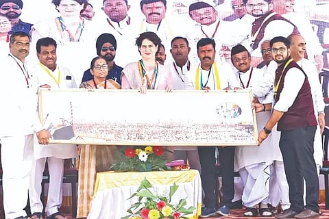 Jamakhandi, Priyanka Gandhi, Election meeting