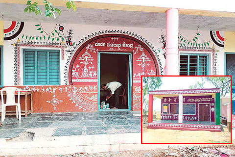 Kukanuru Voting Booth Varli Painting