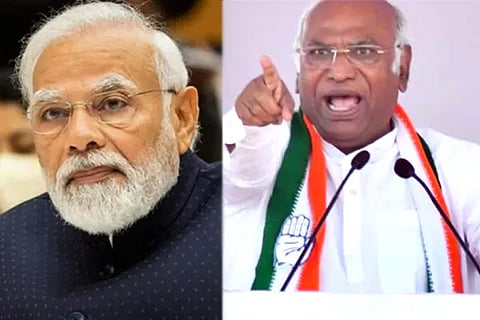PM Modi and Mallikarjuna Kharge