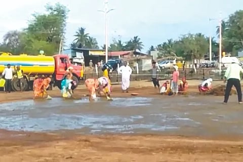 Rabakavi Hajare Texttile, helipad, Amit sha